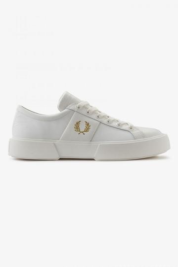 Fred Perry Exmouth Miesten Kengät Valkoinen | FI 1927MQZA